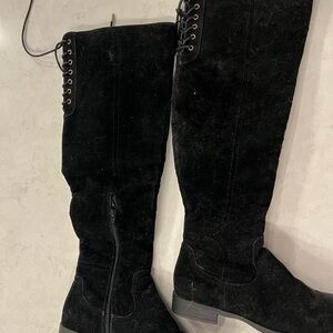 Black over the knee boots